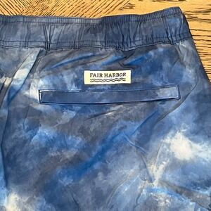 NWT Fair‎ Harbor Mastos Anchor Swim Trunks Mens 2XL XXL Clark Blue